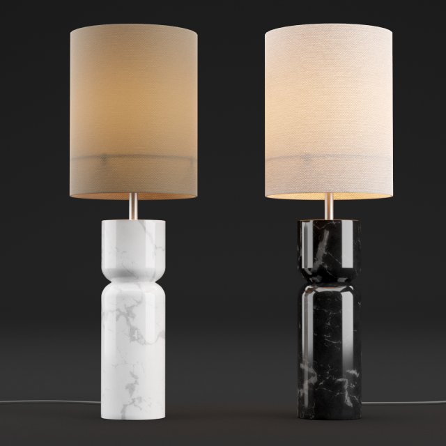 table lamp 6 3D 模型 .c4d .max .obj .3ds .fbx .stl .blend 