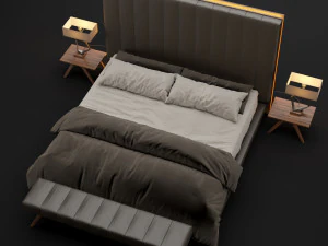 cama moderna 8 Modelo 3D