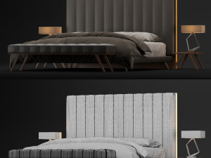 modern bed 8 Modèle 3D