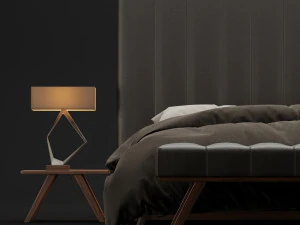 modern bed 8 3D Model