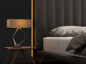 modern bed 8 Modèle 3D