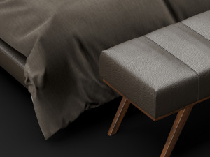 modern bed 8 Modèle 3D