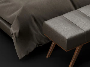 modern bed 8 3D Model
