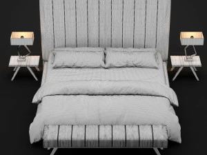 modern bed 8 3D Model