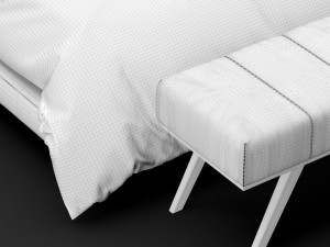 modern bed 8 Modèle 3D