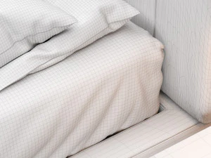 modern bed 8 3D Model
