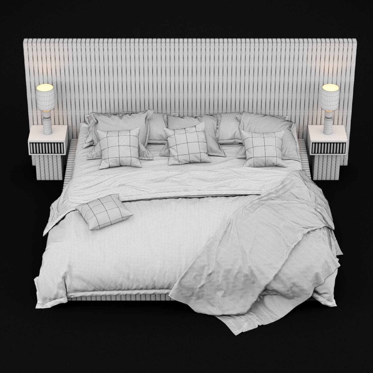 Modern Bed 9 3d Model In Bedroom 3dexport