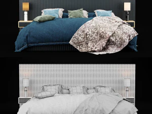 modern bed 9 3D Model