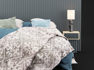 modern bed 9 3D 模型