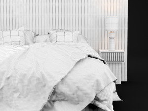 modern bed 9 3D 模型