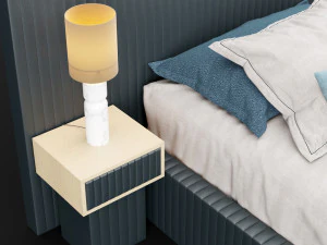 modern bed 9 3D Model