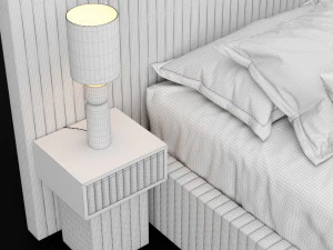 modern bed 9 3D Model