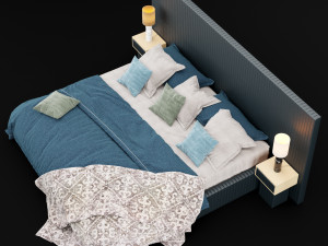 modern bed 9 3D 模型