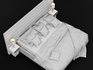 modern bed 9 3D 模型