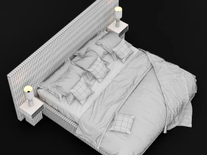 modern bed 9 3D Model