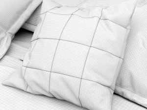modern bed 9 3D Model
