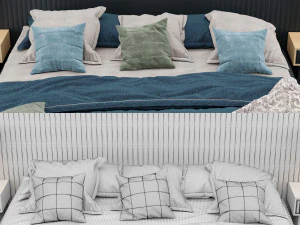 modern bed 9 3D Model