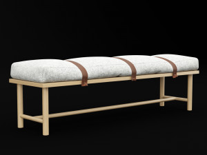 bed bench 3 3D 模型