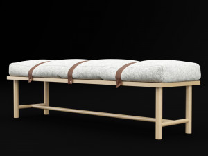bed bench 3 3D 模型