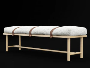 bed bench 3 3D Model