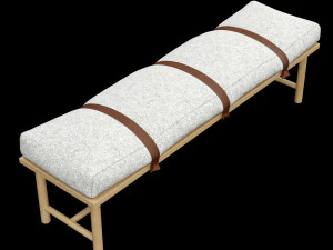 bed bench 3 3D Model