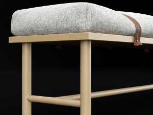 bed bench 3 3D 模型