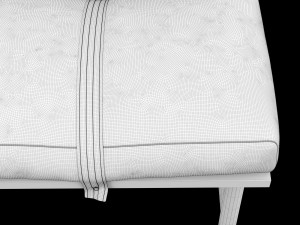 bed bench 3 3D 模型