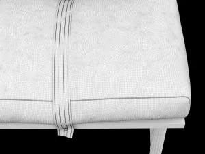 bed bench 3 3D Model