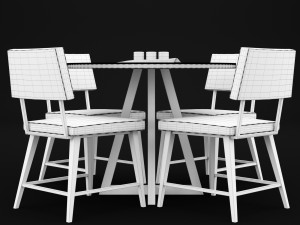 table and chair Modelo 3D
