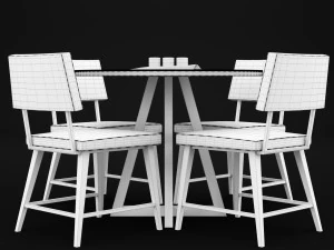 table and chair 3D Model