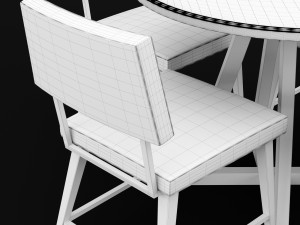 table and chair Modelo 3D