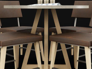 table and chair 3D Model