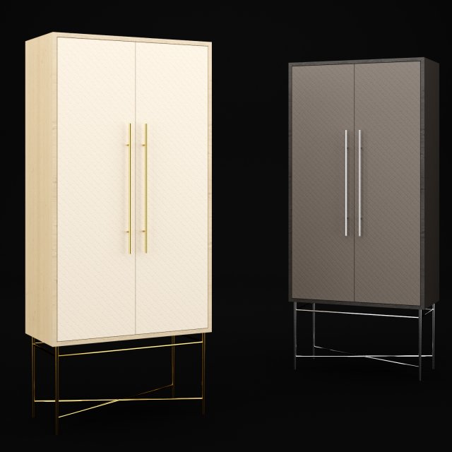 cabinet 3D Model .c4d .max .obj .3ds .fbx .stl .blend 