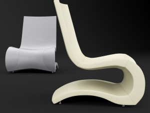 bt design flow lounge chair 3D Model