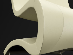 bt design flow lounge chair 3D Model