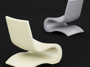 bt design flow lounge chair 3D Model