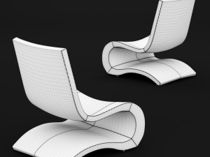 bt design flow lounge chair 3D Model