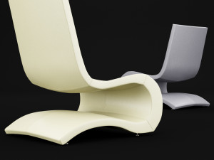 bt design flow lounge chair 3D Model