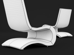 bt design flow lounge chair 3D Model
