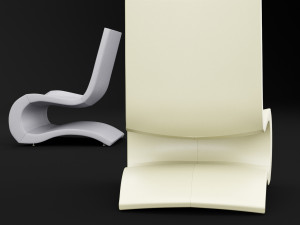 bt design flow lounge chair 3D Model