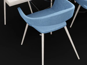 table and chair 2 3D Model