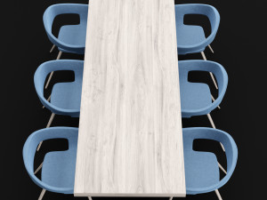 table and chair 2 3D 模型