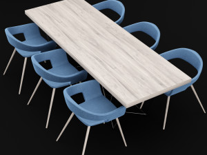 table and chair 2 3D 模型