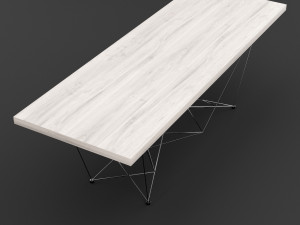 dining table 2 3D 模型