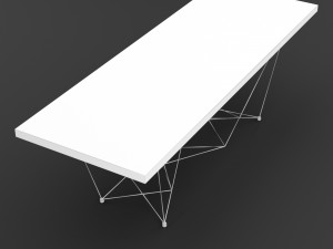 dining table 2 3D 模型