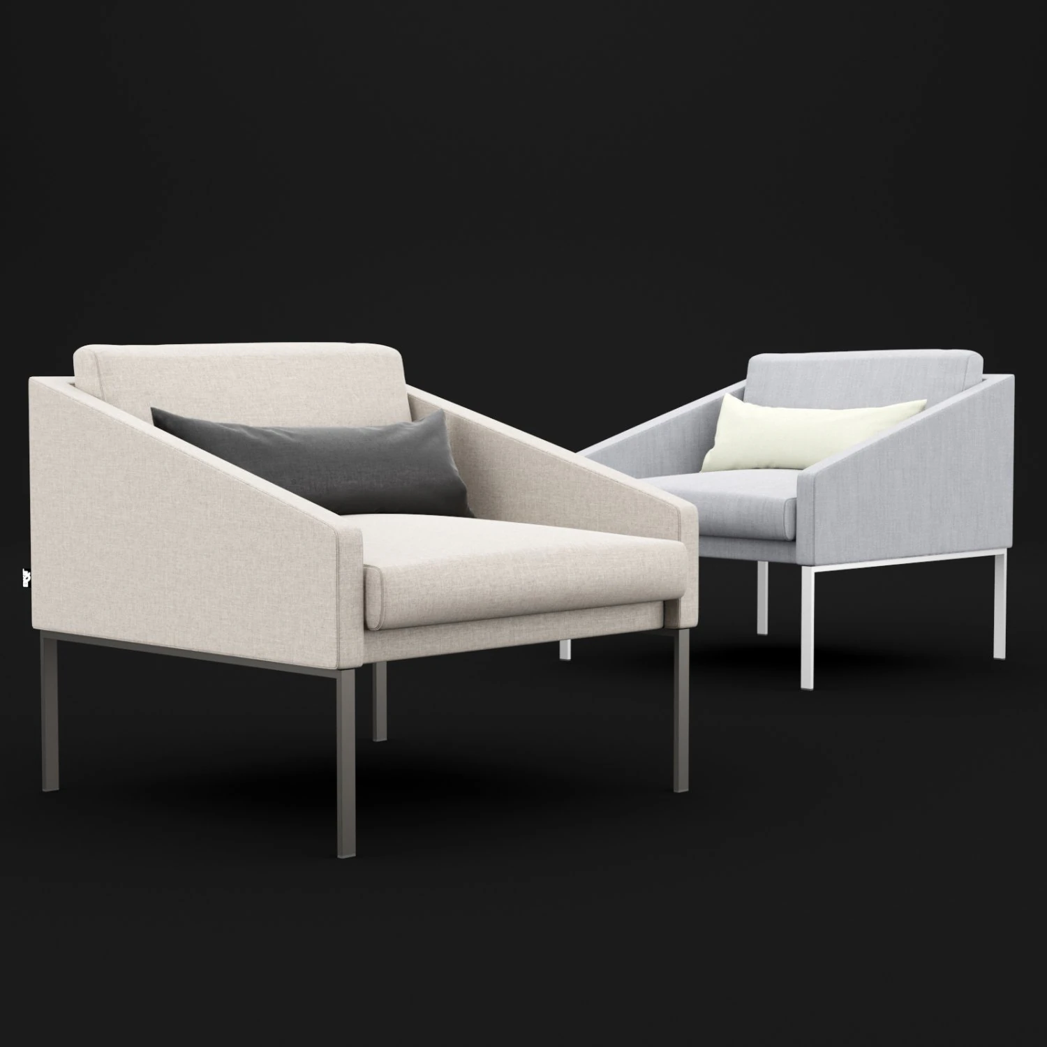 bt design solo single chair 3D Model .c4d .max .obj .3ds .fbx .stl .blend 