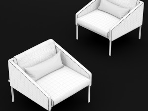 bt design solo single chair Model 3D