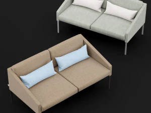 bt design solo double 142 sofa 3D Model