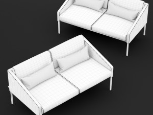 bt design solo double 142 sofa Modello 3D