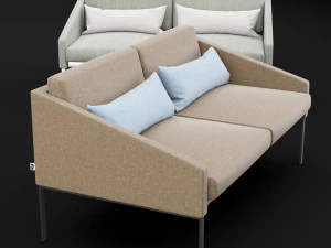 bt design solo double 142 sofa 3D Model